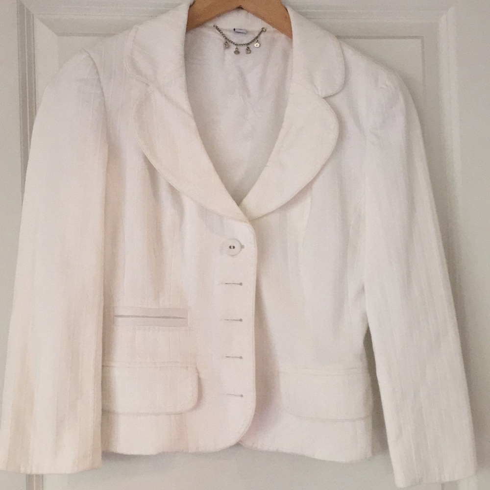 Bebe Chic White Blazer